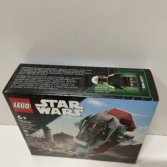 LEGO Star Wars Boba Fett's Starship Microfighter Set 75344 w/Minifig NEW-Sealed - Picture 3 of 3